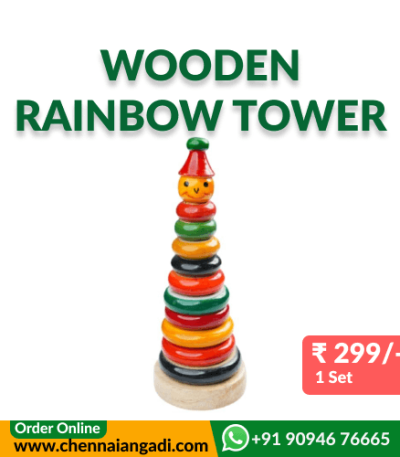 Wooden Rainbow Tower